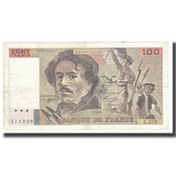 France, 100 Francs, Delacroix, 1993, BRUNEEL, BONARDIN, VIGIER, TB+ - 100 F 1978-1995 ''Delacroix''