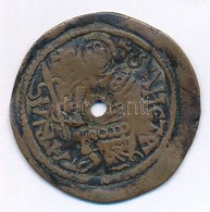 1172-1196. Rézpénz Cu "III. Béla" (2,36g) T:2,2- átlyukasztott Hungary 1172-1196. Copper Coin Cu "Béla III" (2,36g) C:XF - Unclassified