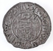 1577K-B Denár Ag "Miksa" (0,50g) T:2 Rep. Hungary 1577K-B Denar Ag "Maximilian" (0,50g) C:XF Crack Huszár: 993.,Unger II - Unclassified