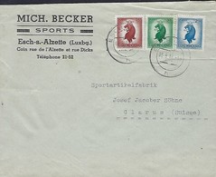 Luxembourg - Lettre Commerciale  1946 - Mich. Becker Sports , Esch S.Alzette - Brieven En Documenten