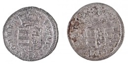 1700KB Duarius "I. Lipót" (0,58g) + 1734. Denár Ag "III. Károly" (0,50g) T:2- Hungary 1700KB Duarius "Leopold I" (0,58g) - Unclassified