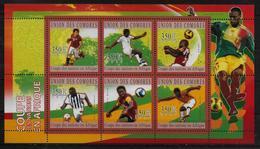 COMORES  Feuillet  N° 1987/92  * *   ( Cote 15e )   Football Soccer Fussball - Fußball-Afrikameisterschaft
