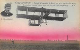 91-PORT-AVIATION- L'AEROPLANE SYSTEME VOISIN PILOTE PAR DELAGRANGE EN PLEIN VOL - Viry-Châtillon