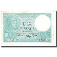 France, 10 Francs, Minerve, 1940, Platet Strohl, 1940-11-21, SUP+ - 10 F 1916-1942 ''Minerve''
