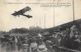 91-PORT-AVIATION-LATHAM SUR SON AEROPLANE PASSE AU DESSUS DES TRIBUNE - Viry-Châtillon