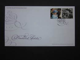 2012 THE QUEENS DIAMOND JUBILEE, A SPECIAL COMMEMORATIVE SOUVENIR COVER.(A) #01330 - 2011-2020 Dezimalausgaben