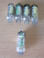 Lot De 5 Tubes Radio ./ TSF Dont 3 De Marque MAZDA - Probablement Neufs, Non-testés - Vacuum Tubes