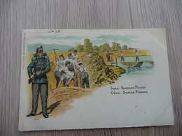 CPA Suisse Litho Précurseur Génie Sapeur Pionnier Militaires - Guerres - Autres