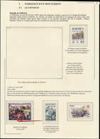 LOT Croix Rouge - Poste - Petite Collection En 1 Volume, Dont Timbres, Lettres, Variétés, Essais, Carnets (à étudier) - Croix-Rouge