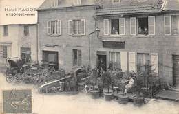 CPA 23 CROCQ HOTEL FAGOT  1918   Rare - Crocq