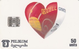 Georgia, GE-PEL-0004, Geocell, Heart, 2 Scans. - Géorgie