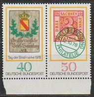 BRD 1978 MiNr.980 - 981Zdr.Zd1 ** Postfr. Tag Der Briefmarke ( A2080 )günstige Versandkosten - Ungebraucht