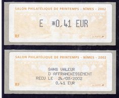 Pont Du Gard Nîmes Vignette Salon Philatélique De Printemps - 1999-2009 Illustrated Franking Labels