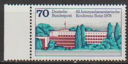 BRD 1978 MiNr.976 ** Postfr. Interparlamentarische Konferenz, Bonn ( A2232 )günstige Versandkosten - Ungebraucht