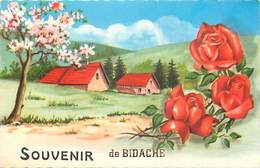 - Pyrenées Atlantiques -ref-A617- Bidache - Souvenir De ... - Carte Colorisée Bon Etat - - Bidache