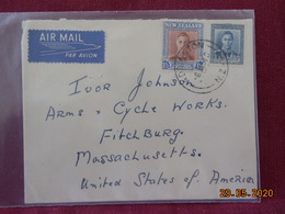 Lettre De Nouvelle Zélande De 1954 Pour Les USA - Cartas & Documentos