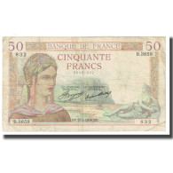 France, 50 Francs, Cérès, 1936, P. Rousseau And R. Favre-Gilly, 1936-02-27 - 50 F 1934-1940 ''Cérès''