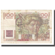 France, 100 Francs, Jeune Paysan, 1952, D AMBRIERES, GARGAM, 1952-09-04, TB+ - 100 F 1945-1954 ''Jeune Paysan''
