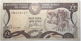 Chypre - 1 Pound - 1992 - PICK 53b.2 - TB+ - Cyprus