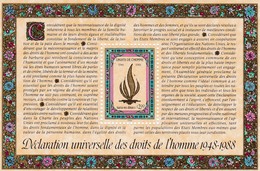 UNO-Genf, 1988, 172 Block 5,  MNH **,  Erklärung Der Menschenrechte - Unused Stamps