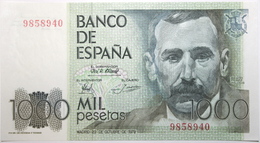 Espagne - 1000 Pesetas - 1979 - PICK 158a.1 - NEUF - [ 4] 1975-… : Juan Carlos I