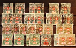 Suisse Switzerland -  Petit Lot De Timbres "taxe" Oblitérés - Portomarken