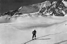 Carte Photo Art GyGer AROLLA (Suisse-Valais-EvolèneHérens) Sport Hiver-Ski-Skieur-Montée Col Des Vignettes Paysage Neige - Evolène