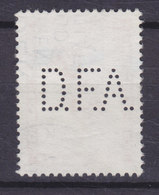 Denmark Perfin Perforé Lochung (D31) 'D.F.A.' Dansk Forsølvnings Anstalt, København (Danish Silvering Institution) - Variétés Et Curiosités