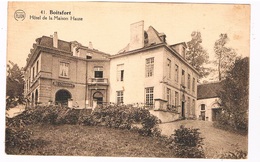 B-7805   BOITSFORT : Hotel De La Maison Haute - Watermael-Boitsfort - Watermaal-Bosvoorde