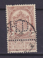 Belgium Perfin Perforé Lochung 'H.D.' 1907 Mi. 79, 2c. Staatswappen (2 Scans) - 1863-09