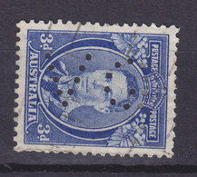 Australia Perfin Perforé Lochung 'VG' 1937, Mi. 143 A  3p. GVI. (2 Scans) - Perforadas