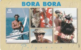 French Polynesia, FP039, Bora Bora, 2 Scans. - Polynésie Française
