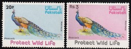 1976 Pakistan Wildlife Protection: Indian Peafowl Set (** / MNH / UMM) - Paons