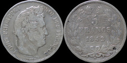 France Louis Philippe I 5 Francs 1842B - 5 Francs