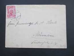 Liechtenstein Fürst Johann II. 1912 Nr. 2x EF Stempel Vaduz Auslandsbrief Nach München Gesendet - Cartas & Documentos