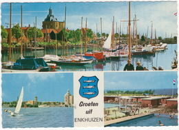 Groeten Uit Enkhuizen - (Zwembad, Jachten, Zeilen) - 1969 - Enkhuizen