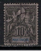 MARTINIQUE           N°  YVERT    35 ( 2 )     OBLITERE       ( OB  7 / 38 ) - Used Stamps