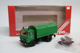 Herpa - Camion MERCEDES Baché Police Réf. 806024 HO 1/87 - Véhicules Routiers