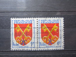 VEND BEAUX TIMBRES DE FRANCE N° 1047 EN PAIRE , COULEURS DECALEES !!! - Usati