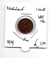 NEDERLAND 1 CENT 1939 WILHELMINA - 1 Cent