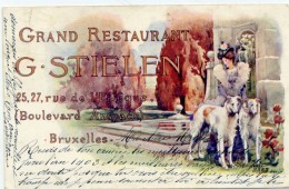 BRUXELLES - Grand Restaurant G. STIELEN - Cafés, Hôtels, Restaurants