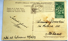 VATICAN 1939, CORONATION 25 CENT, POSTCARD - Cartas & Documentos
