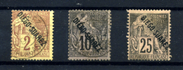 Diego Suarez Nº 14, 17 Y 20. Año 1892 - Used Stamps