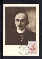 " HENRI BERGSON " Sur Carte Maximum De 1959. N° YT 1225. Parfait état. Voir Les 2 Scans. CM - 1950-1959