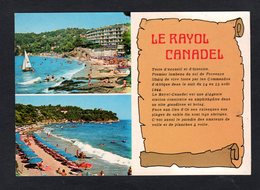 Pas Courant -RAYOL-CANADEL (83 Var)La Plage Et L'Hôtel Le BAILLI De Suffren L- La Plage De Lattre-de-Tassigny Au Canadel - Rayol-Canadel-sur-Mer