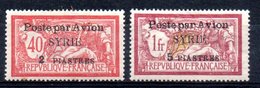 Syrie  Syrien Luftpost Y&T PA 18* (Maury PA 18a I*, Tâches De Rousseur), PA 20* (Maury PA 20 II*) - Airmail