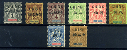 Chine Nº  35/39 Y 56/57.  Año 1902-1904 - Neufs