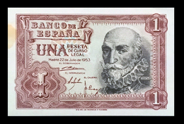 # # # Banknote Spanien (Spain) 1 Peseta 1953 UNC # # # - 1-2 Peseten
