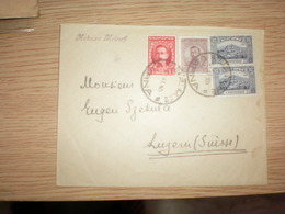 Varna To Luzern Swisse  1921 - Covers & Documents