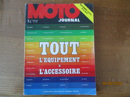 MOTO JOURNAL SPECIAL N°111 TOUT L'EQUIPEMENT & L'ACCESSOIRE 8 PORTRAITS COULEUR DE GRANS PILOTES - Moto